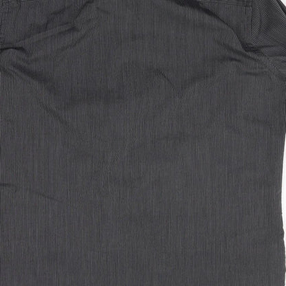 F&F Mens Grey Striped   Button-Up Size 15