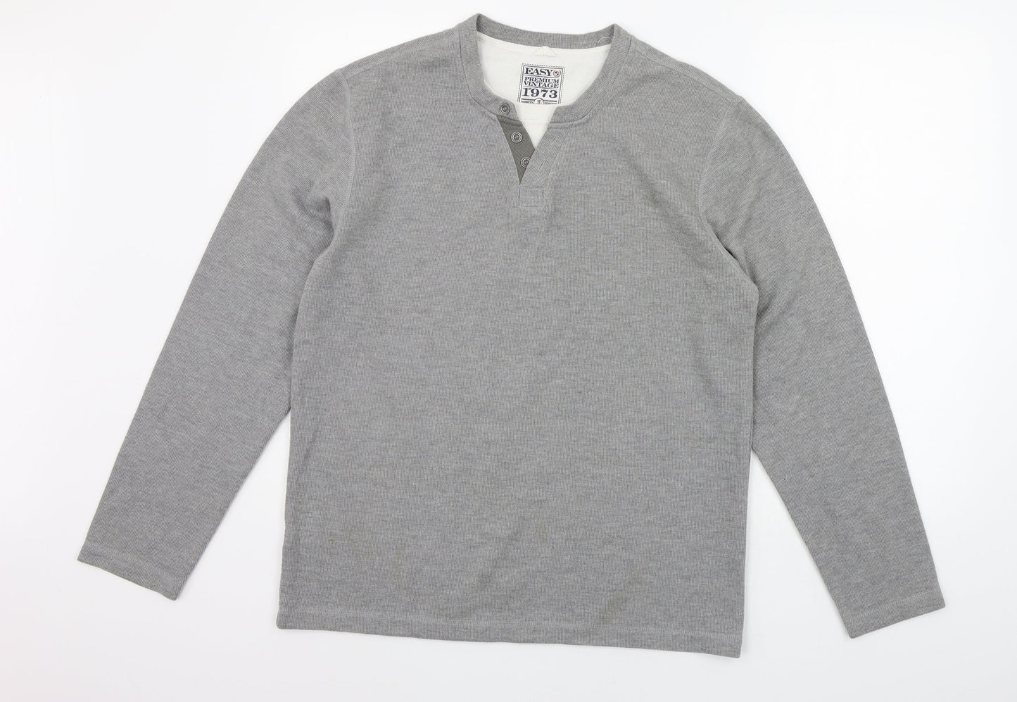 Womens UK Size L Easy Grey Pullover Jumper