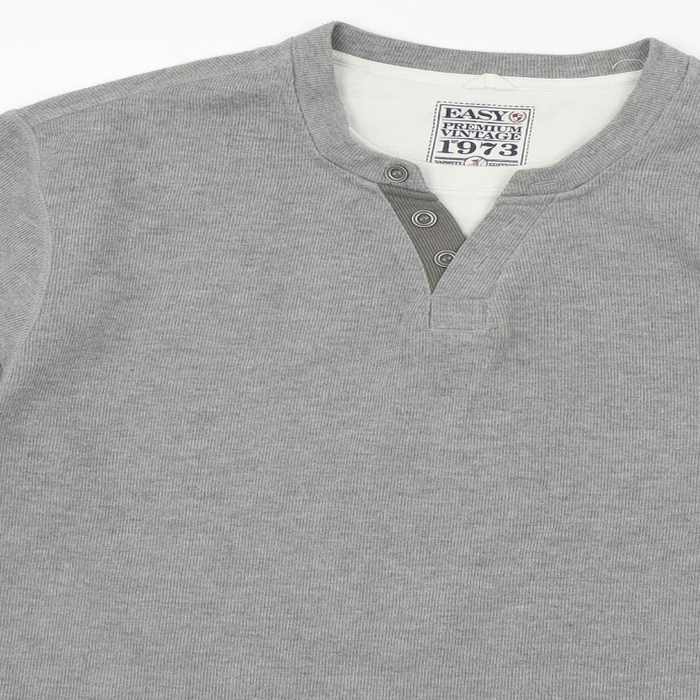 Womens UK Size L Easy Grey Pullover Jumper