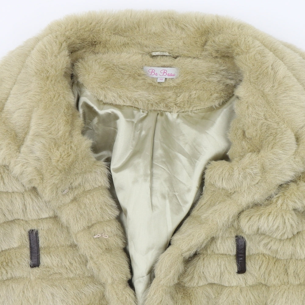 Womens UK Size 12 Be Beau Beige Jacket
