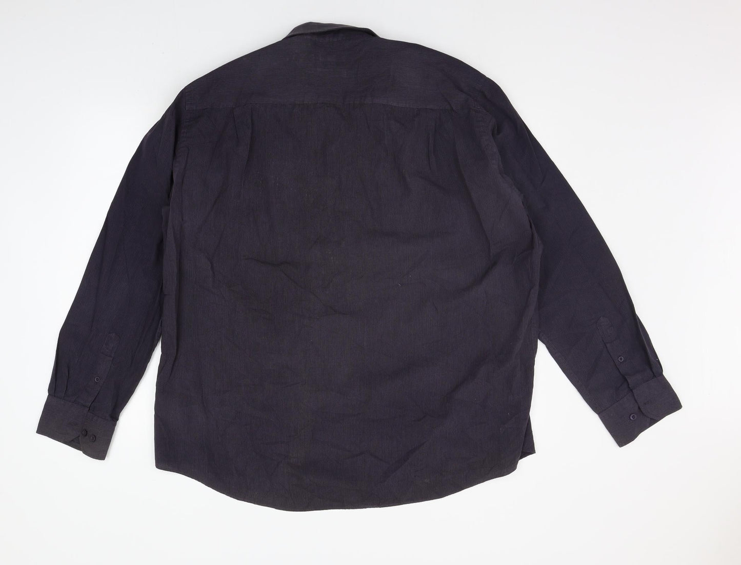 F&F Mens Black    Button-Up Size 17.5