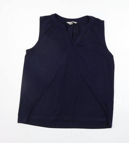 Womens UK Size M H&M Blue Basic Blouse
