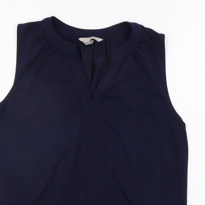 Womens UK Size M H&M Blue Basic Blouse