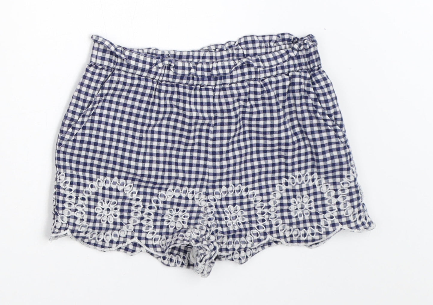 F&F Girls Blue   Cropped Trousers Size 12-18 Months