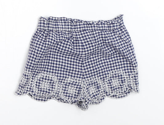 F&F Girls Blue   Cropped Trousers Size 12-18 Months