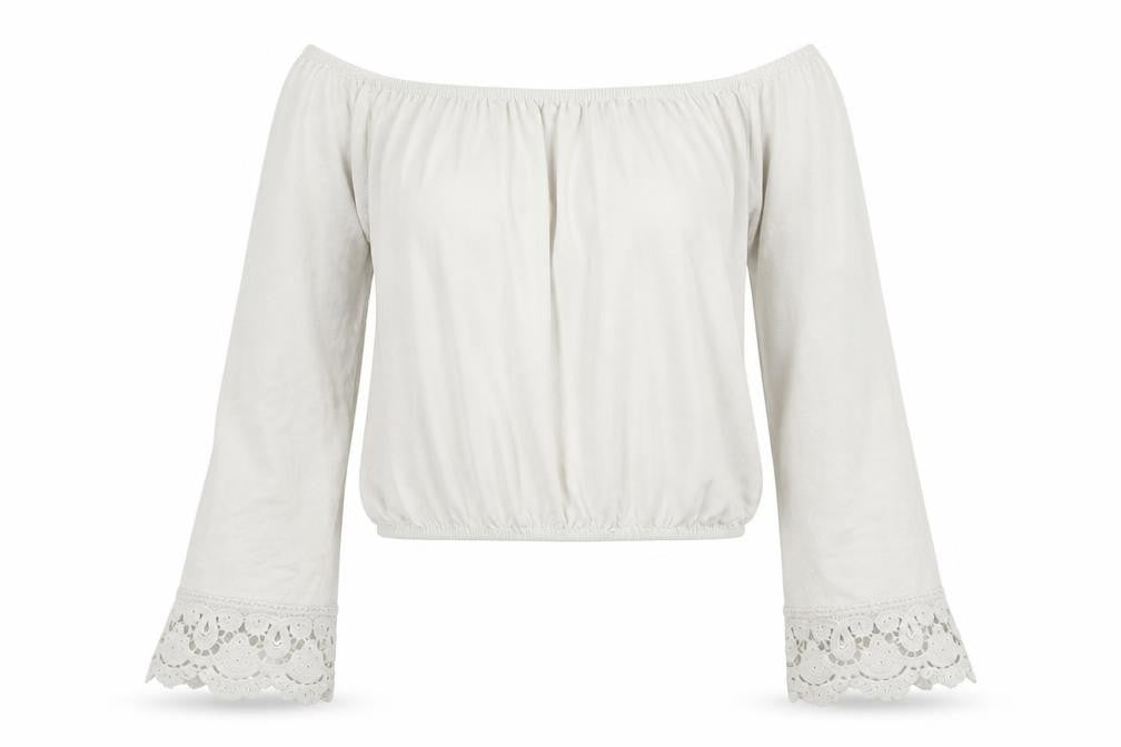 Womens UK Size 6 New Look White Basic T-Shirt