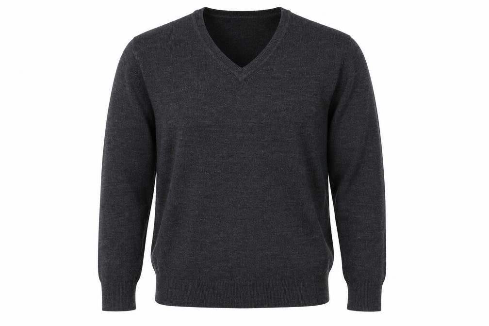 Mens UK Size L Easy Grey Pullover Jumper