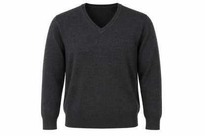 Mens UK Size L Easy Grey Pullover Jumper