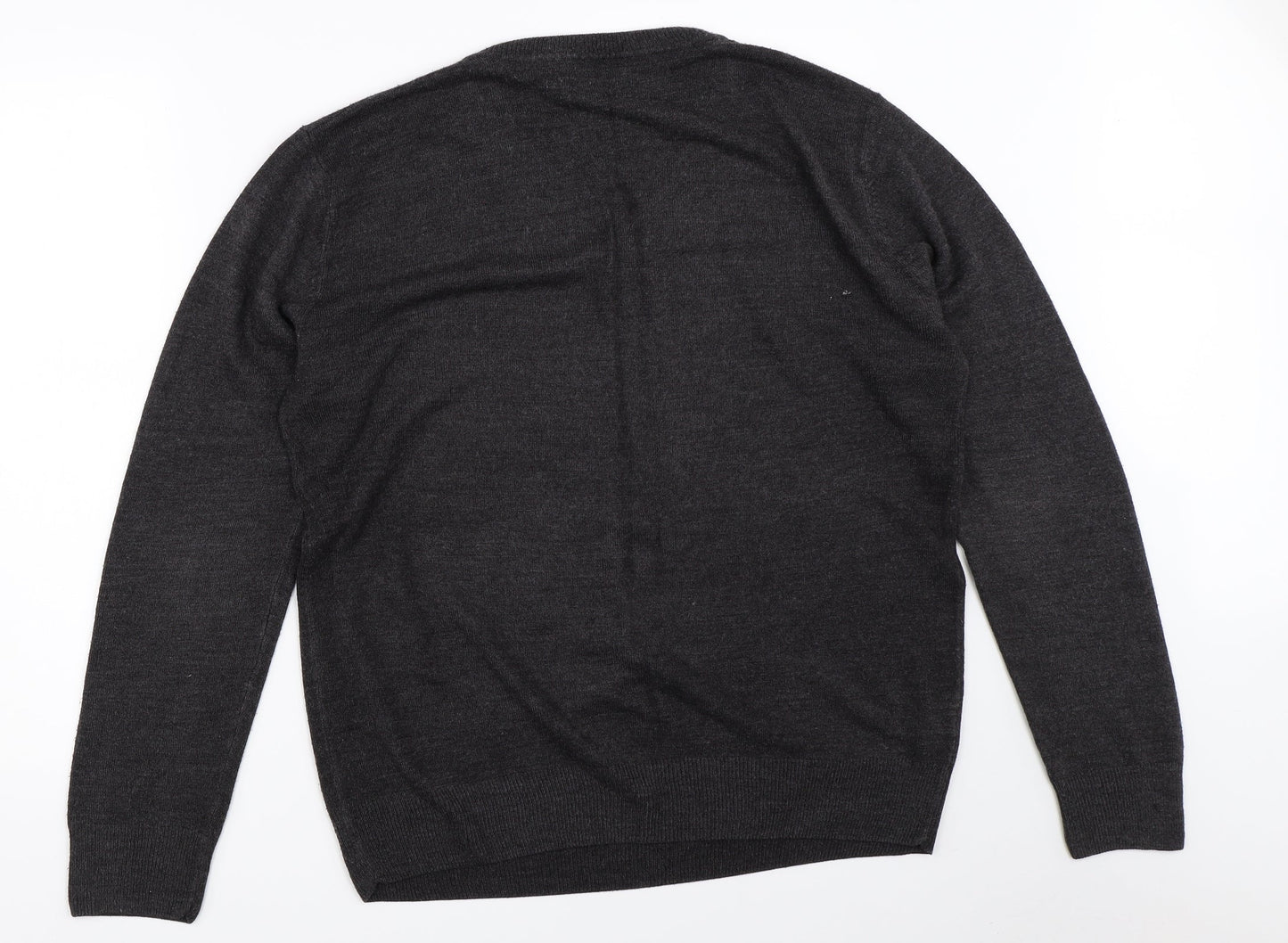 Easy Mens Grey   Pullover Jumper Size L