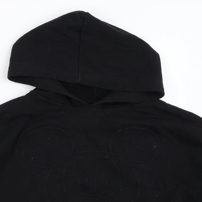 Disney Girls Black   Pullover Hoodie Size 12 Years  - mickey mouse