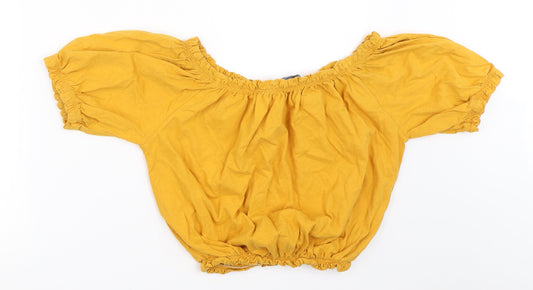 Primark Womens Yellow   Basic T-Shirt Size 12
