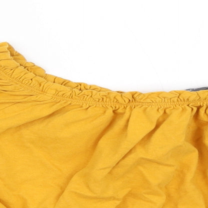 Primark Womens Yellow   Basic T-Shirt Size 12
