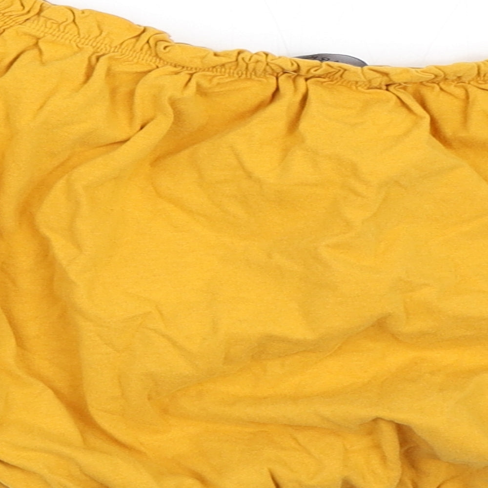 Primark Womens Yellow   Basic T-Shirt Size 12