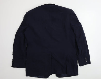 Mens UK Size 42 Marks and Spencer Regular Blue Suit Jacket