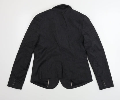 Gap  Womens Grey Striped  Jacket Blazer Size 8