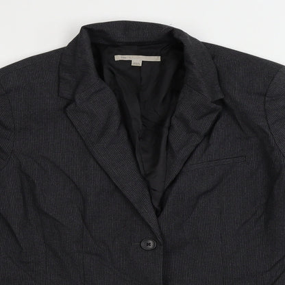 Gap  Womens Grey Striped  Jacket Blazer Size 8