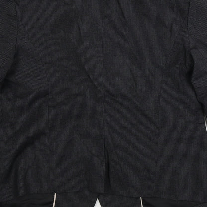 Gap  Womens Grey Striped  Jacket Blazer Size 8
