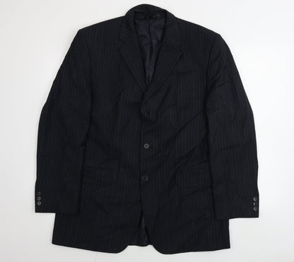 Mens UK Size 42 Burton Regular Black Suit Jacket