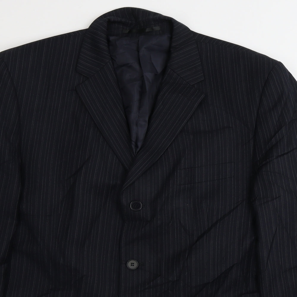Mens UK Size 42 Burton Regular Black Suit Jacket