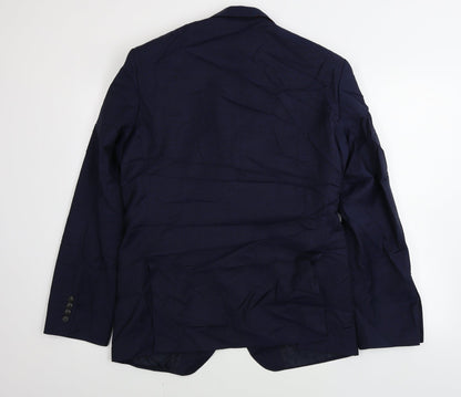 Mens UK Size 40 Marks and Spencer Regular Blue Suit Jacket