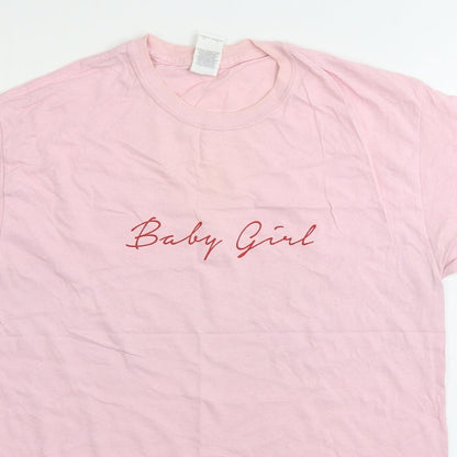 Womens UK Size M Gildan Pink Basic T-Shirt