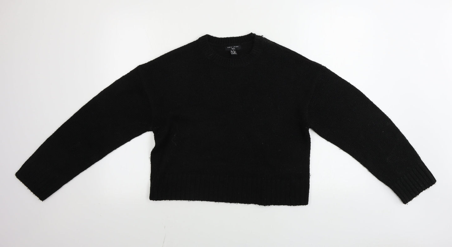 Womens UK Size S New Look Black Pullover Jumper