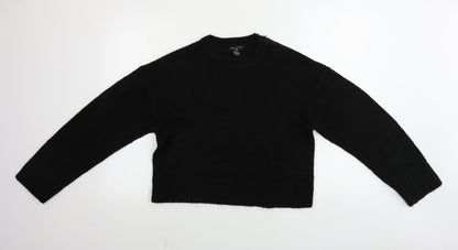 Womens UK Size S New Look Black Pullover Jumper