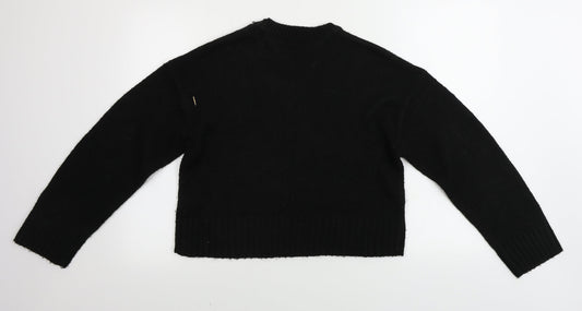 Womens UK Size S New Look Black Pullover Jumper