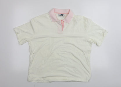 JRB Golf  Mens Ivory    Polo Size XL
