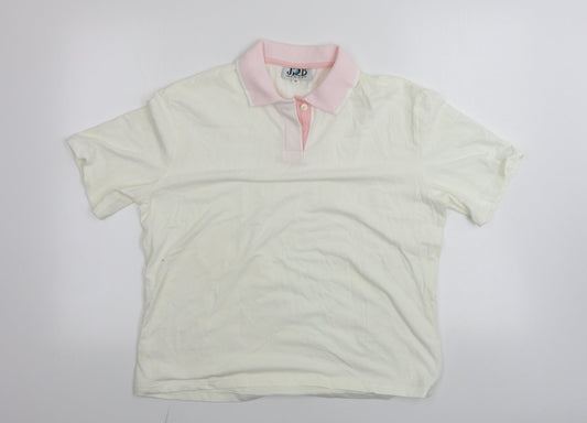JRB Golf  Mens Ivory    Polo Size XL