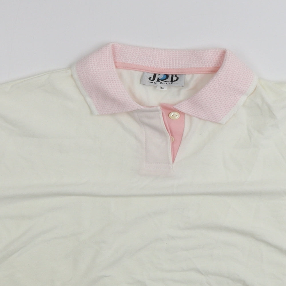 JRB Golf  Mens Ivory    Polo Size XL