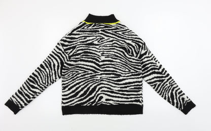 Primark  Womens White Animal Print  Pullover Jumper Size XS