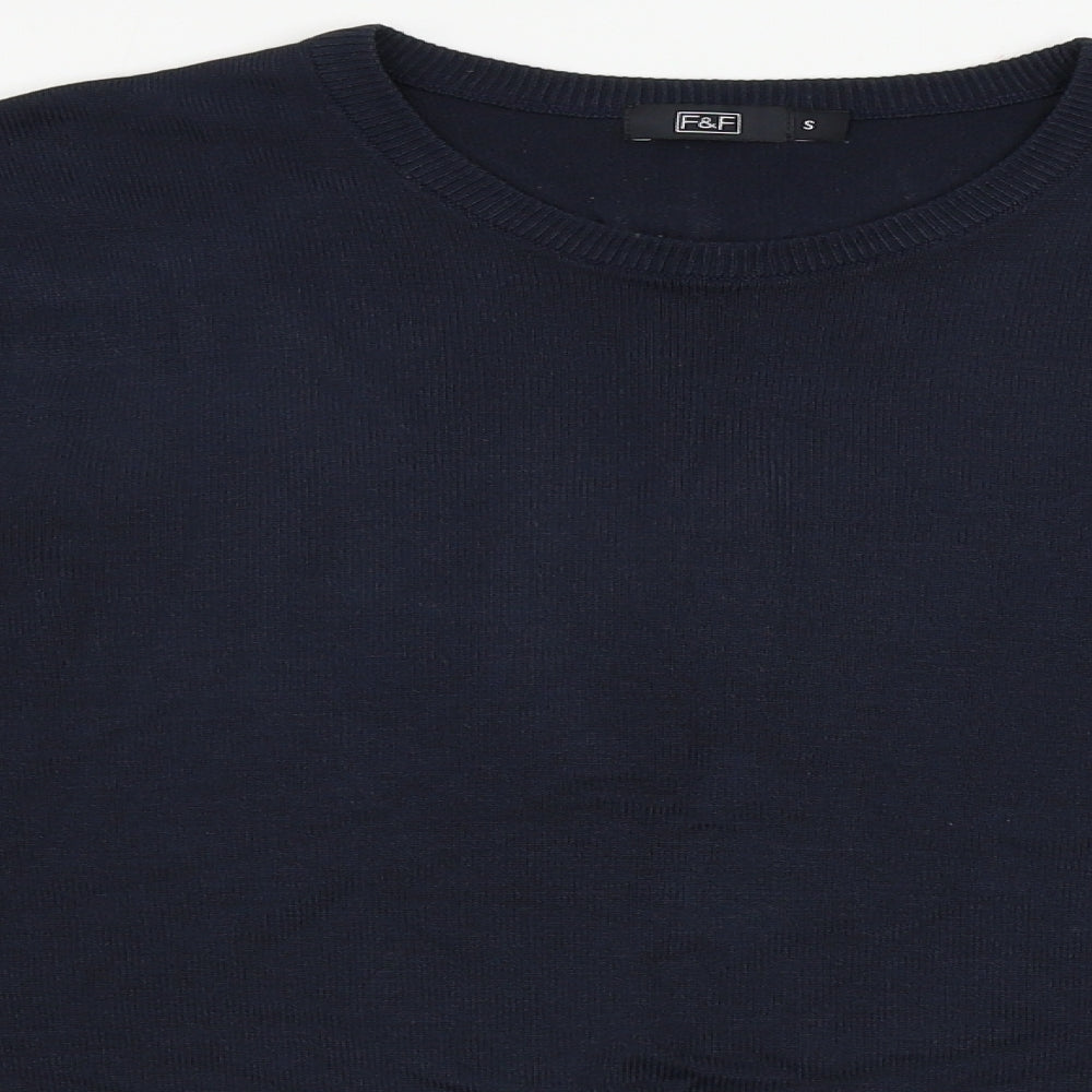 F&F  Mens Blue   Pullover Jumper Size S