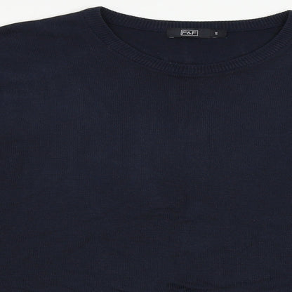 F&F  Mens Blue   Pullover Jumper Size S