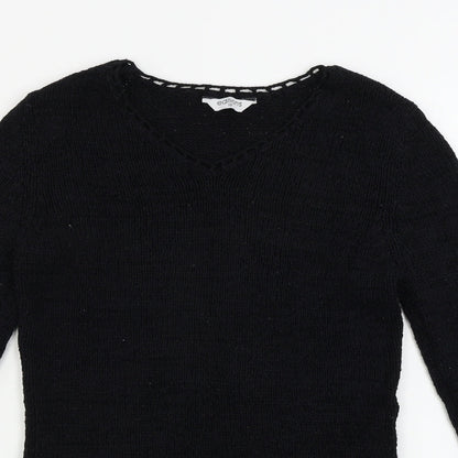 Womens UK Size 10 Editions Black Pullover Jumper