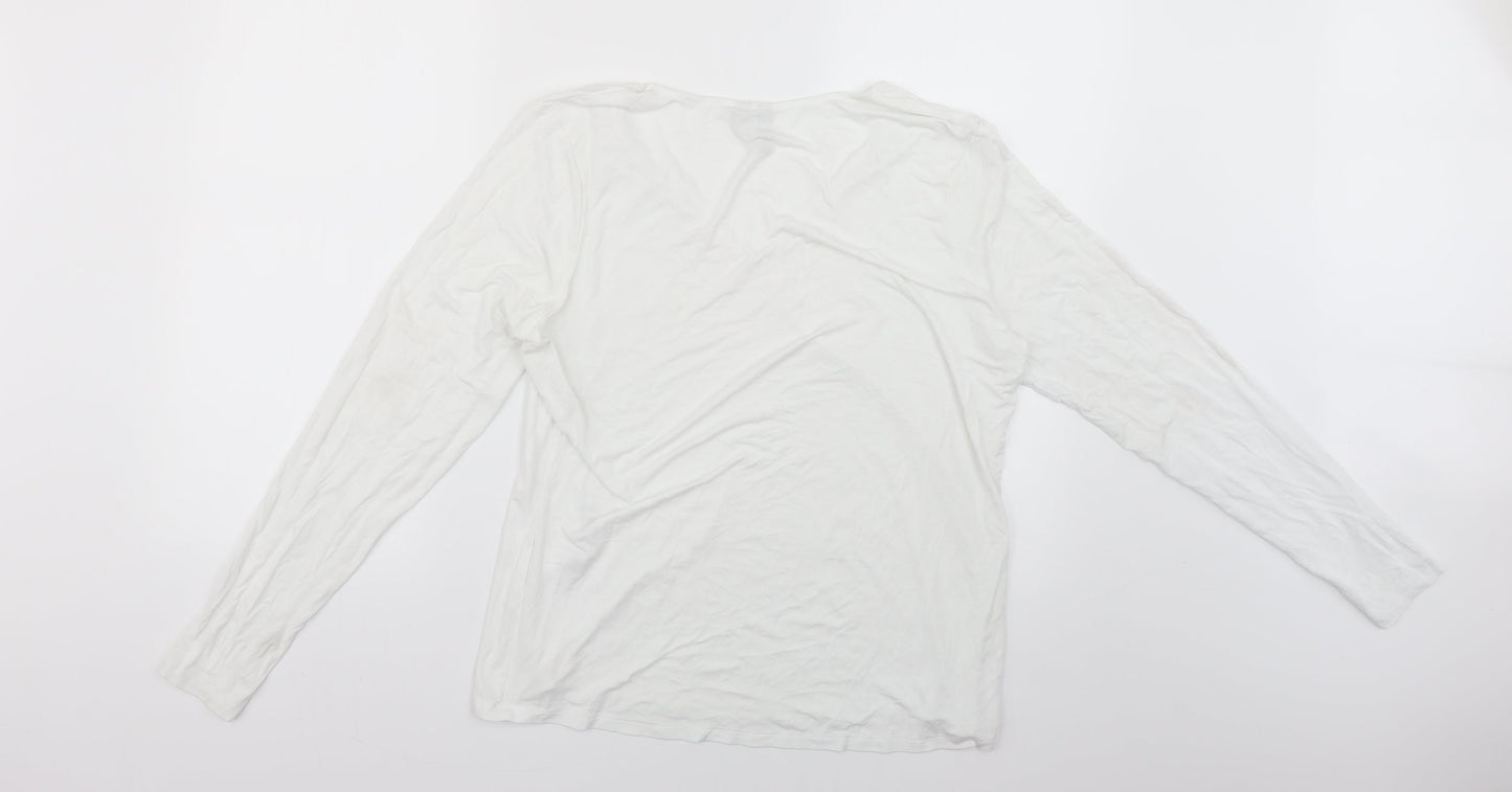 Womens UK Size 16 ASOS White Basic T-Shirt