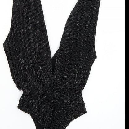 Womens UK Size 8 Atmosphere Black Basic Blouse