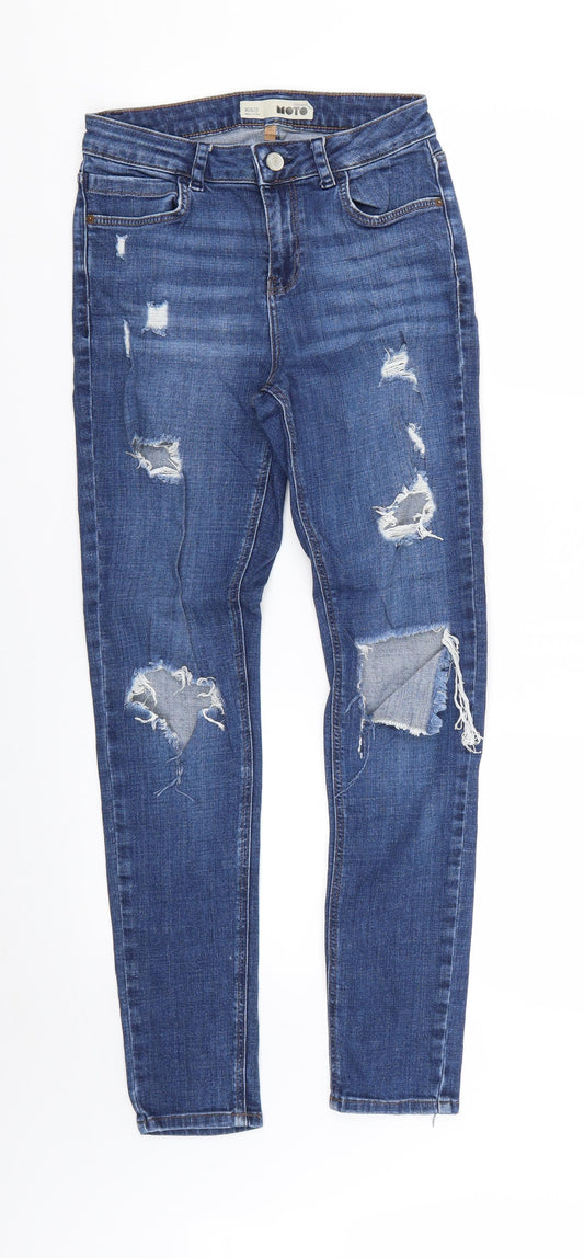 Mens UK Size 26 Topshop Regular Fit Skinny Blue Jeans
