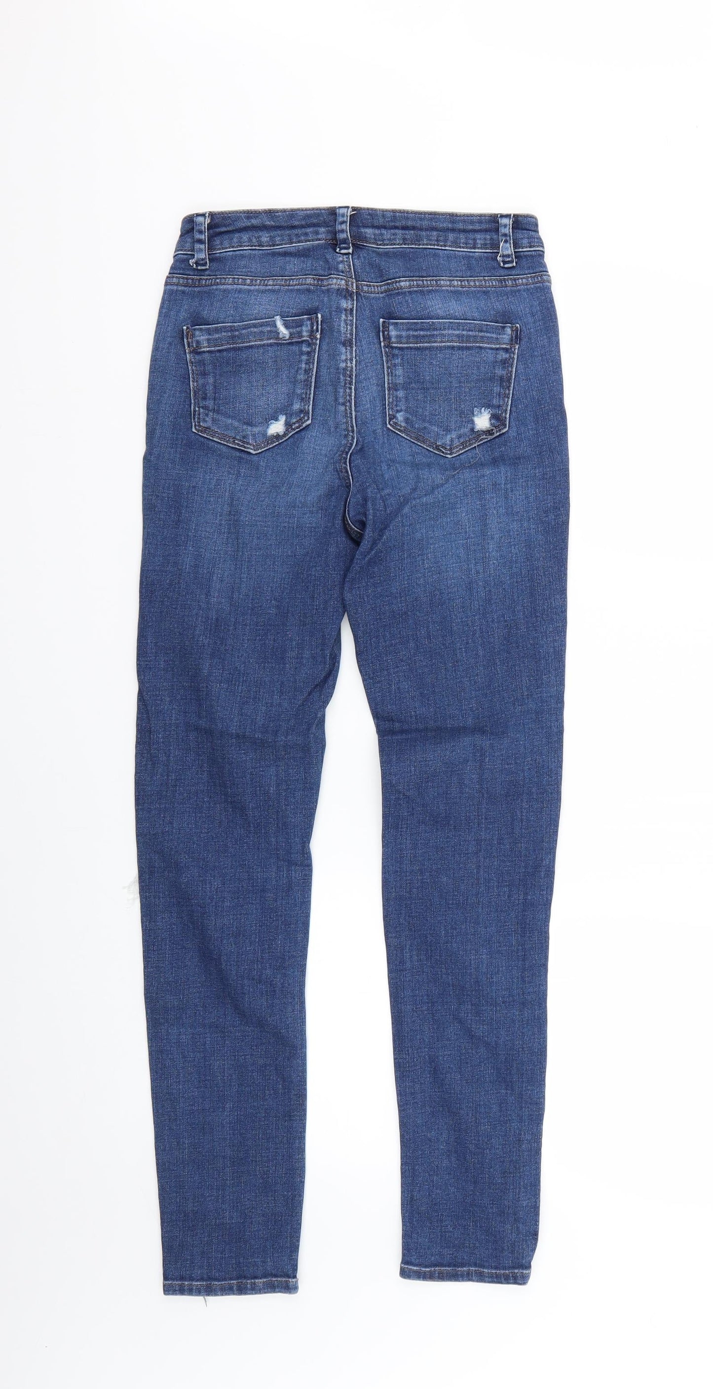 Mens UK Size 26 Topshop Regular Fit Skinny Blue Jeans