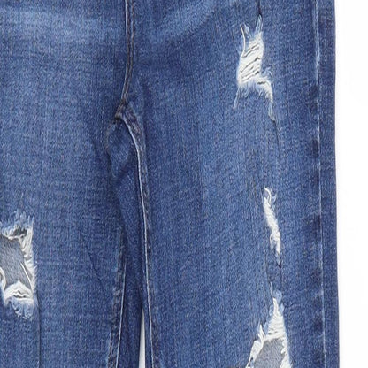 Mens UK Size 26 Topshop Regular Fit Skinny Blue Jeans