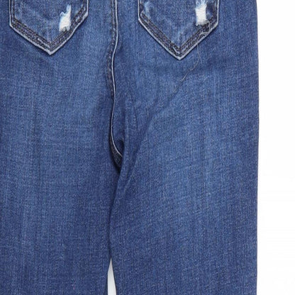 Mens UK Size 26 Topshop Regular Fit Skinny Blue Jeans