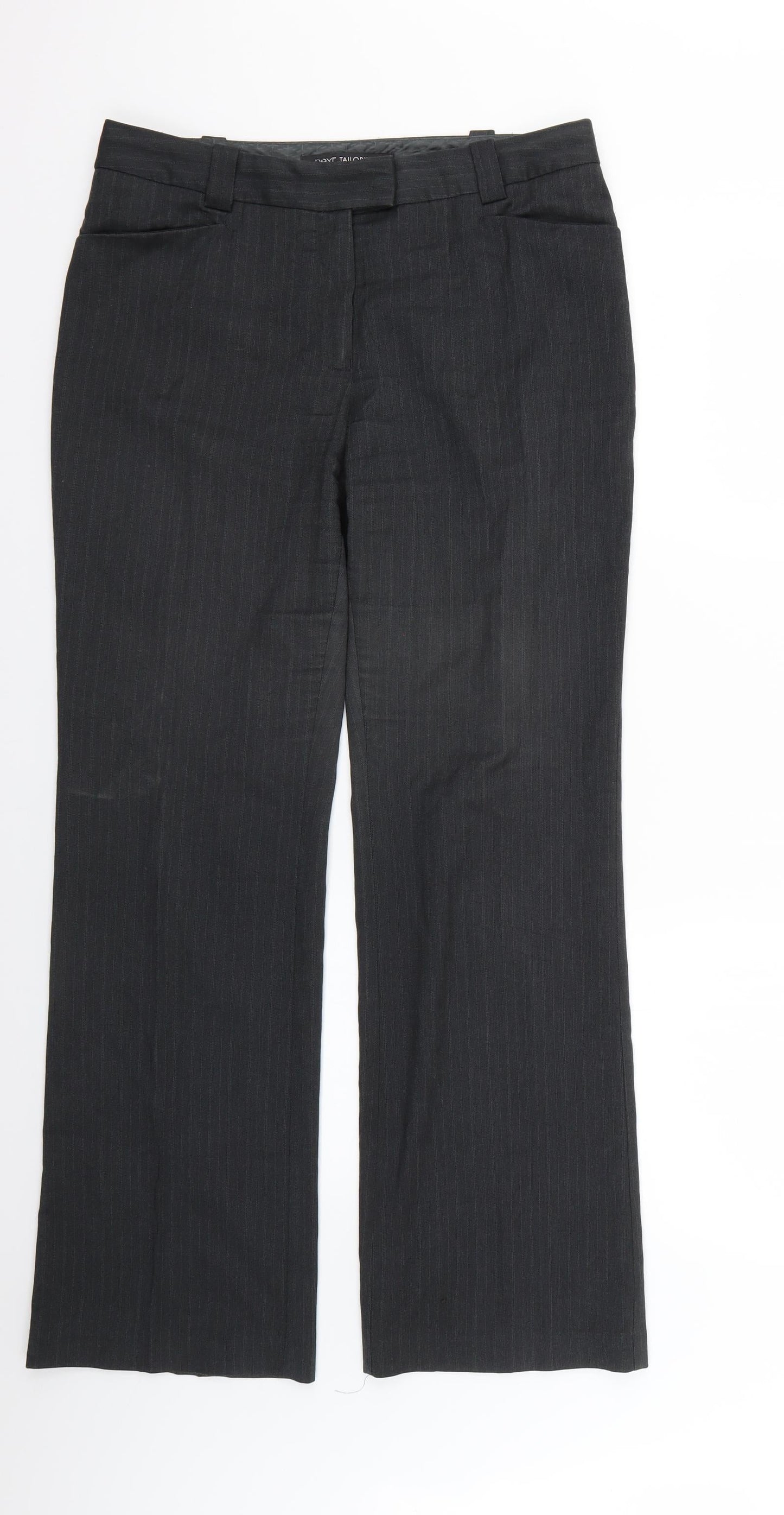 Womens UK Size 10 NEXT Regular Fit  Grey Trousers