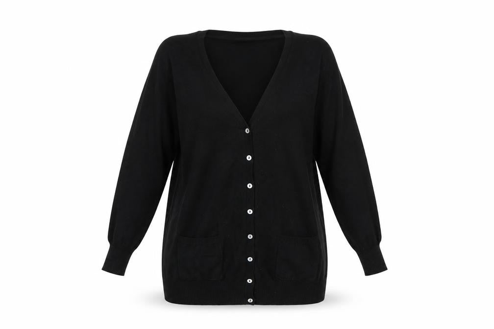 Womens UK Size 12 Simply Be Black Cape Jumper