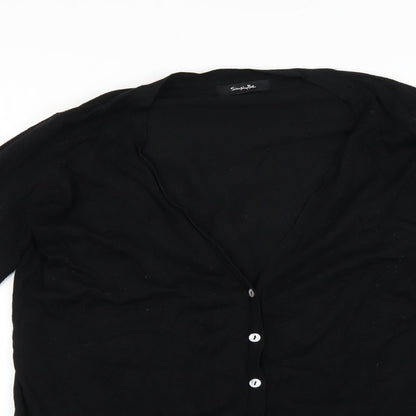 Womens UK Size 12 Simply Be Black Cape Jumper