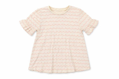 George Girls White Geometric  Basic T-Shirt Size 3-4 Years
