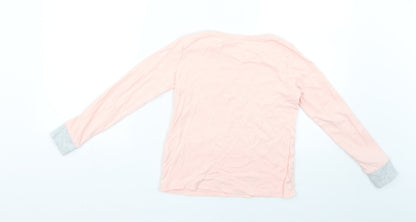George Girls Pink Geometric  Basic T-Shirt Size 9-10 Years
