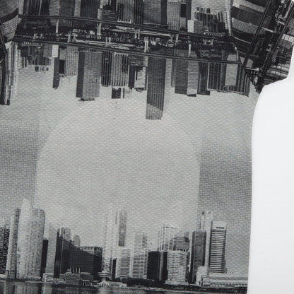 Rebel Boys Grey Geometric  Basic T-Shirt Size 10-11 Years