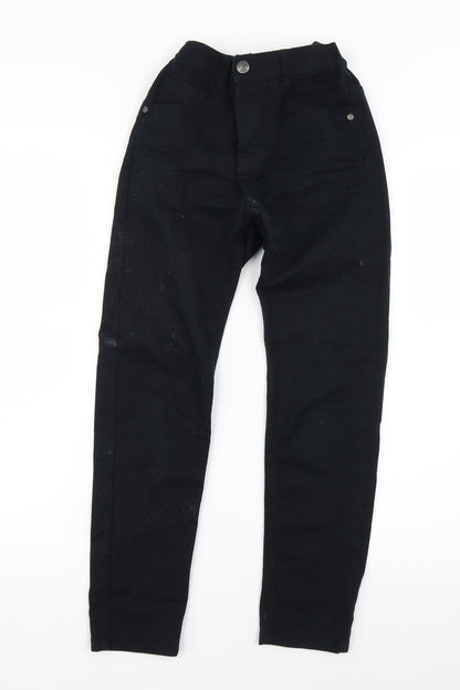 F&F Girls Black   Skinny Jeans Size 10-11 Years