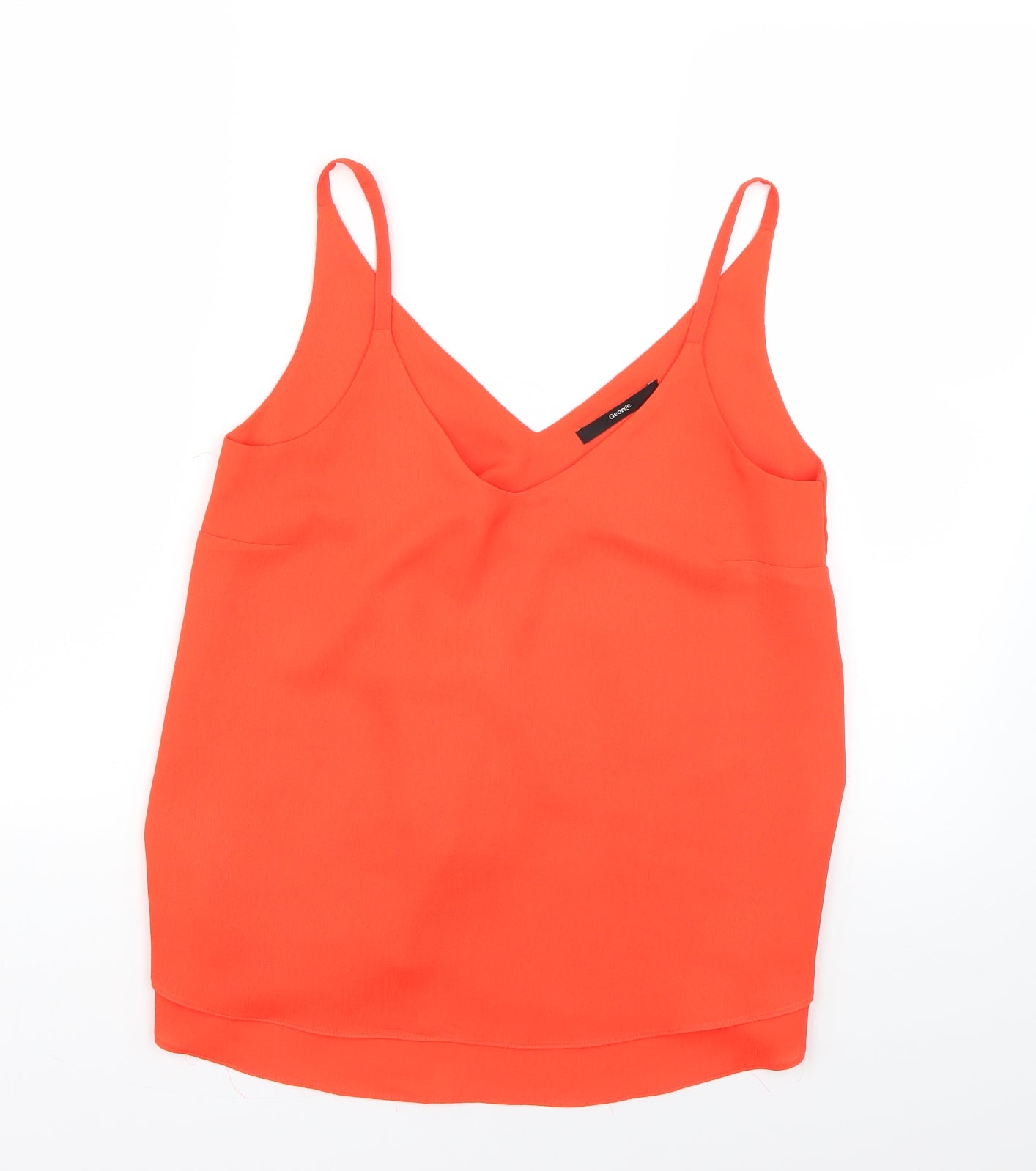 George Womens Orange   Basic Blouse Size 8