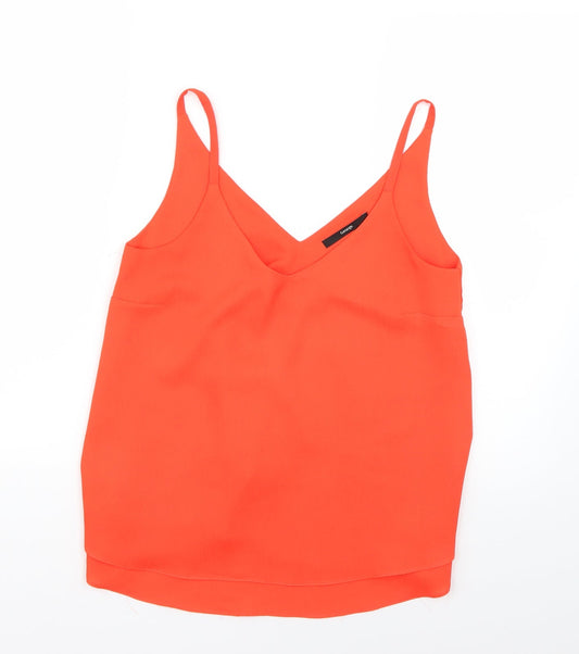 George Womens Orange   Basic Blouse Size 8